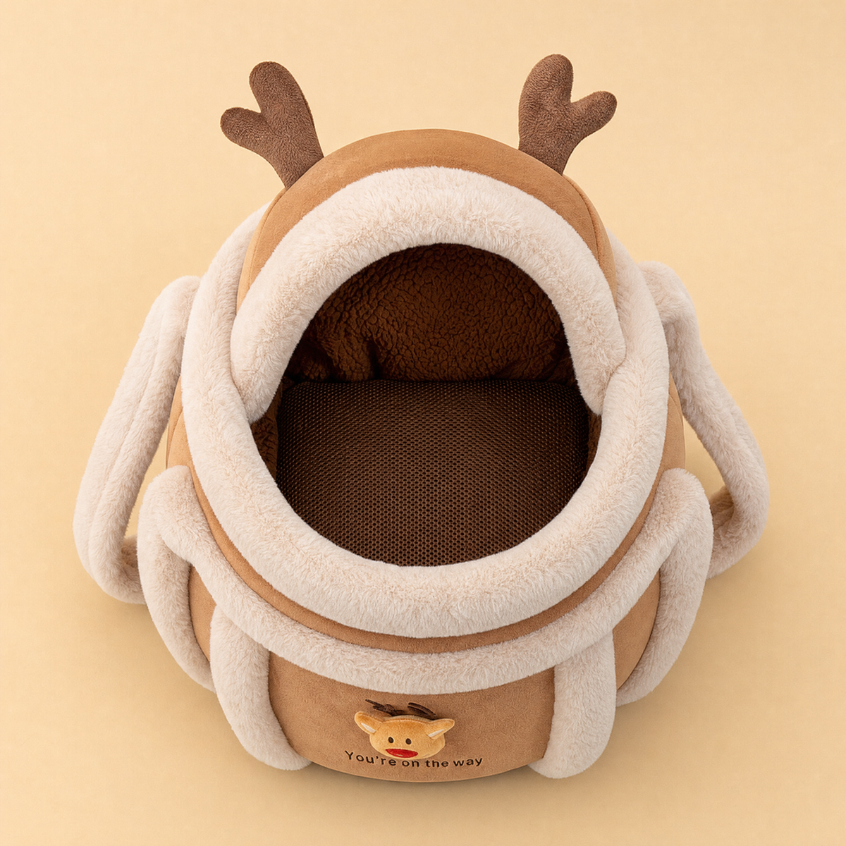 Cozy Reindeer Pet Carrier